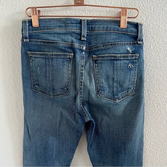 Rag & Bone x Intermix Capri Distressed Jeans Denim 25 - Picture 7 of 15